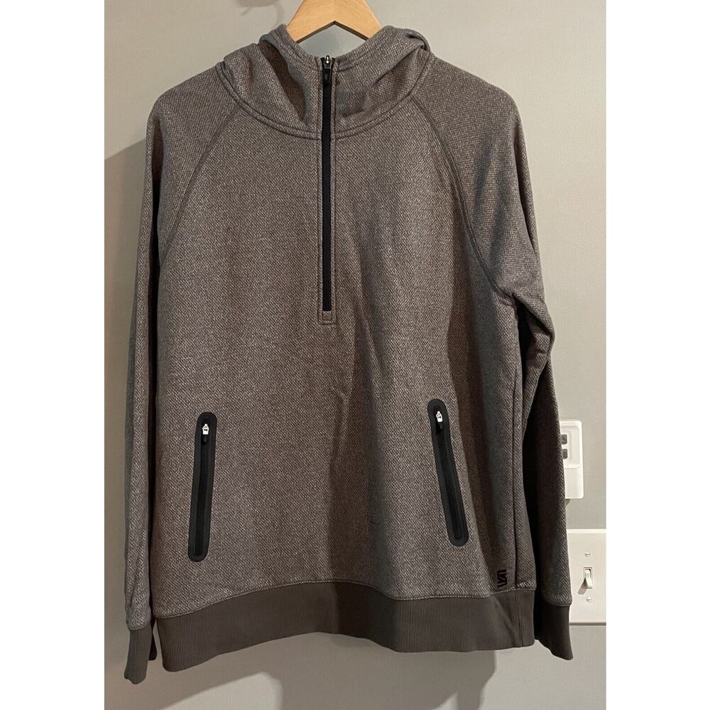 VRST Sweater Second Skin Hoodie 1/2‎ Zip Fleece Pullover Mens Medium